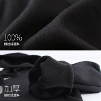 [定制商品72小时发货]冬季男宽松落肩袖黑白色潮流文字印花活着休闲袋鼠兜连帽卫衣
