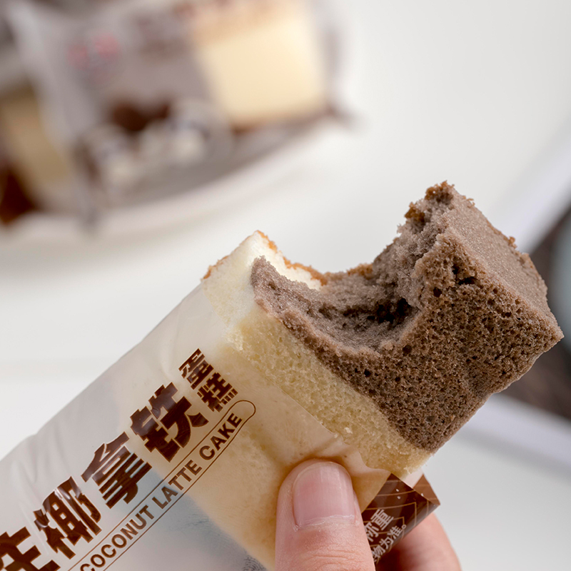 唛兆生椰拿铁蛋糕400g/箱 蛋糕卷咖啡糕点点心零食早餐下午茶