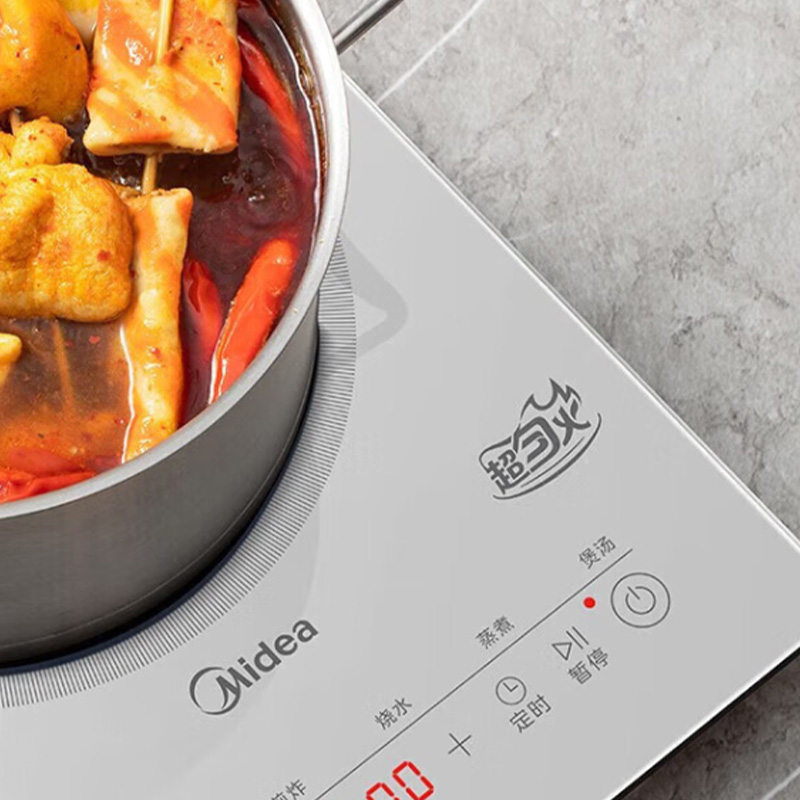美的电磁炉2200W多功能温火锅炉煎炒炖煮涮炸22RB12高清大图