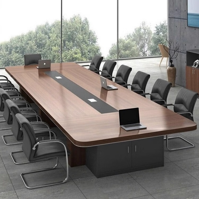 常喜悦 会议桌办公桌会议室大会议桌现代洽谈桌定制会议桌 CXY-Z006318-35高清大图