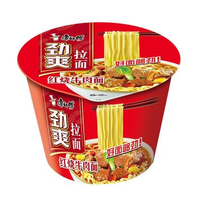 康师傅 劲爽桶面 【红烧牛肉味】101g*2桶