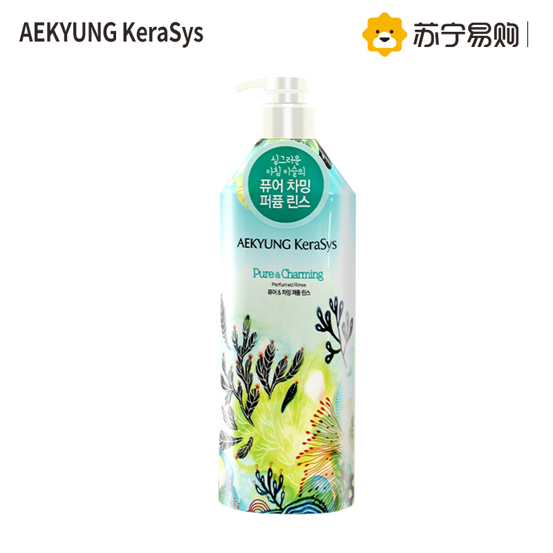 爱敬 科娜洗丝 韩国进口护发素 绿色香水(保湿秀发 抵抗静电) 600ml/瓶