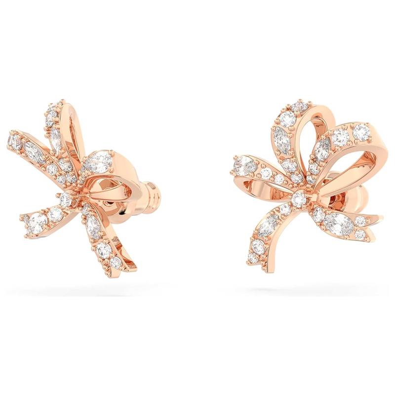 Swarovski女耳饰钻石耳环Volta蝴蝶结饰品宴会日常