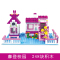 新年积木女孩拼装儿童玩具公主系列4房子6城堡7别墅8岁9 浪漫餐厅[114片]