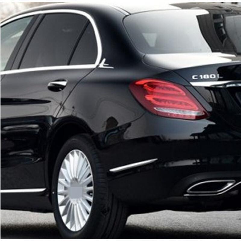 奔驰c级e级加长版标车标车贴侧标志c200lc300lc180l改装装饰贴一对装