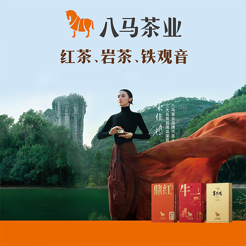 八马茶业 四季发财·大红袍岩茶 茶叶礼盒208克(8克×26包)H0972高清大图