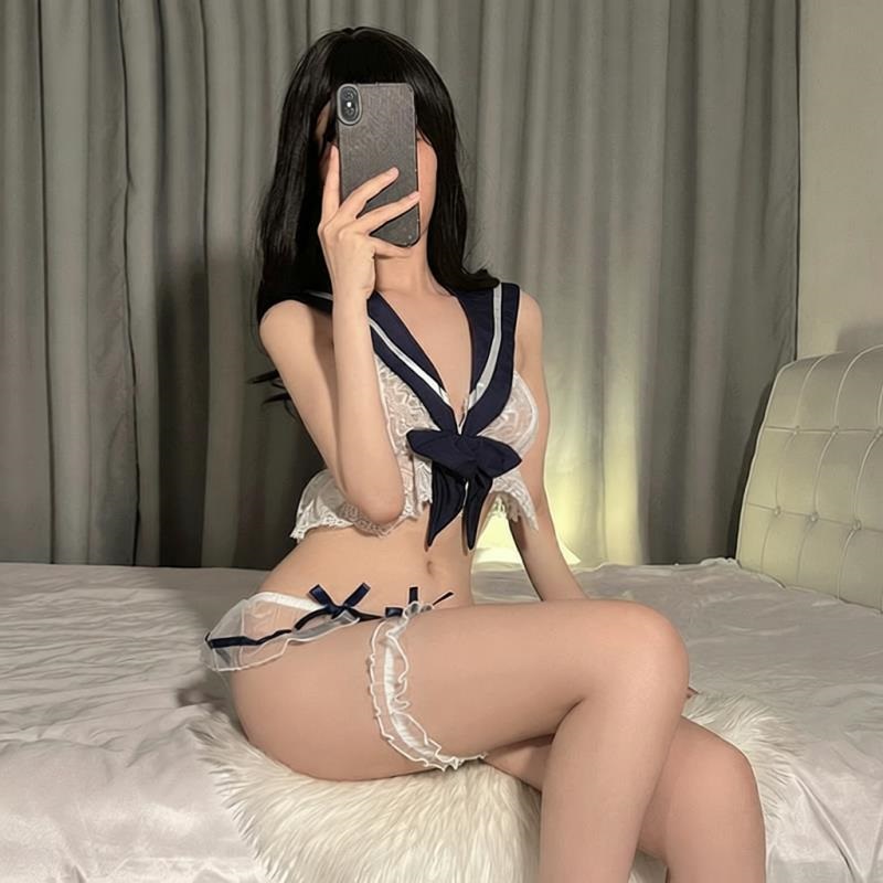 情趣内衣女性感JK校园制服诱惑学生装纯欲**手激情套装1128高清大图