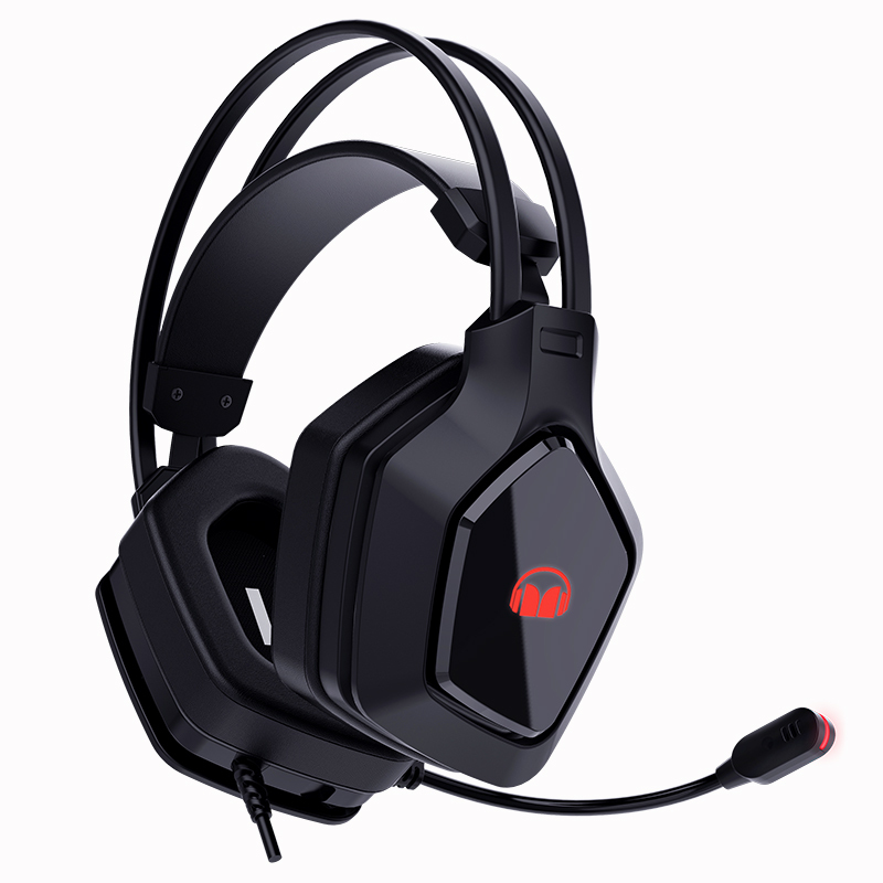 魔声monstern1电竞游戏耳机立体环绕声黑色35usb接口听声辨位吃鸡耳机