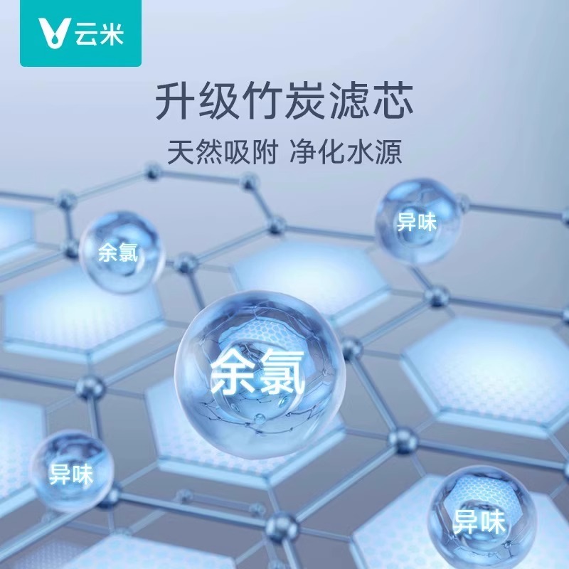 云米小白龙800G+净水器6年RO反渗透厨下式家用过滤最新款竹炭升级高清大图