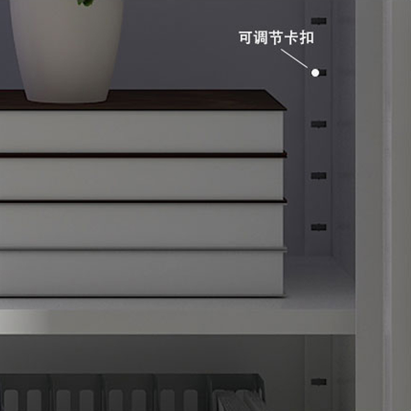 翌嘉 YJ-20069 文件柜钢制铁皮柜资料柜中二斗铁门文件柜
