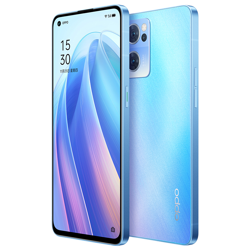 赠智能手表opporeno7手机星雨心愿8g256gb5g全网通骁龙778g拍照美颜