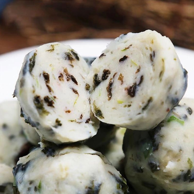 [满150-60 大包装]千渔旺 手打制作新鲜紫菜马鲛鱼丸2斤速冻火锅丸子肉类丸海鲜火锅食材辅料关东煮麻辣烫食材