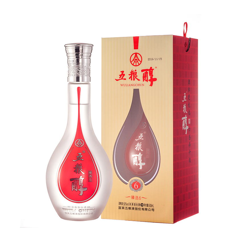 五粮液 股份有限公司 五粮醇 臻选6 50度500ml 单瓶装 浓香型白酒