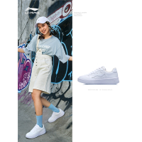李宁(LI-NING)板鞋女鞋正品休闲鞋平底鞋子运动鞋 夏季透气小白鞋女