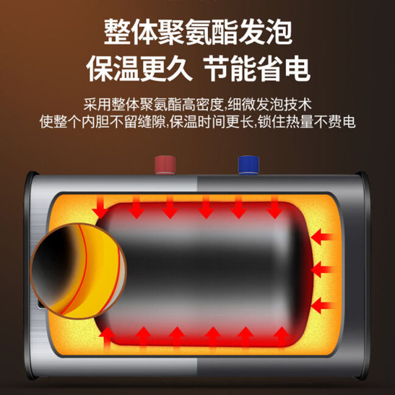 佰德好太太 小厨宝储存式小型热水宝6l8l10l12l家用厨房电热水器上下