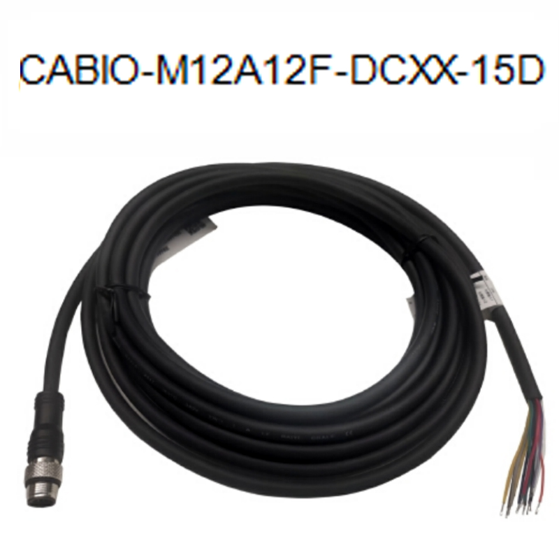 华睿科技 5000P电源线 CABIO-M12A12F-DCXX-15D IO电源线-黑色-15M 不涉及维保