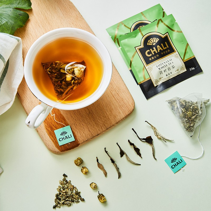 茶里ChaLi荷叶白茶盒装45g(18包)高清大图