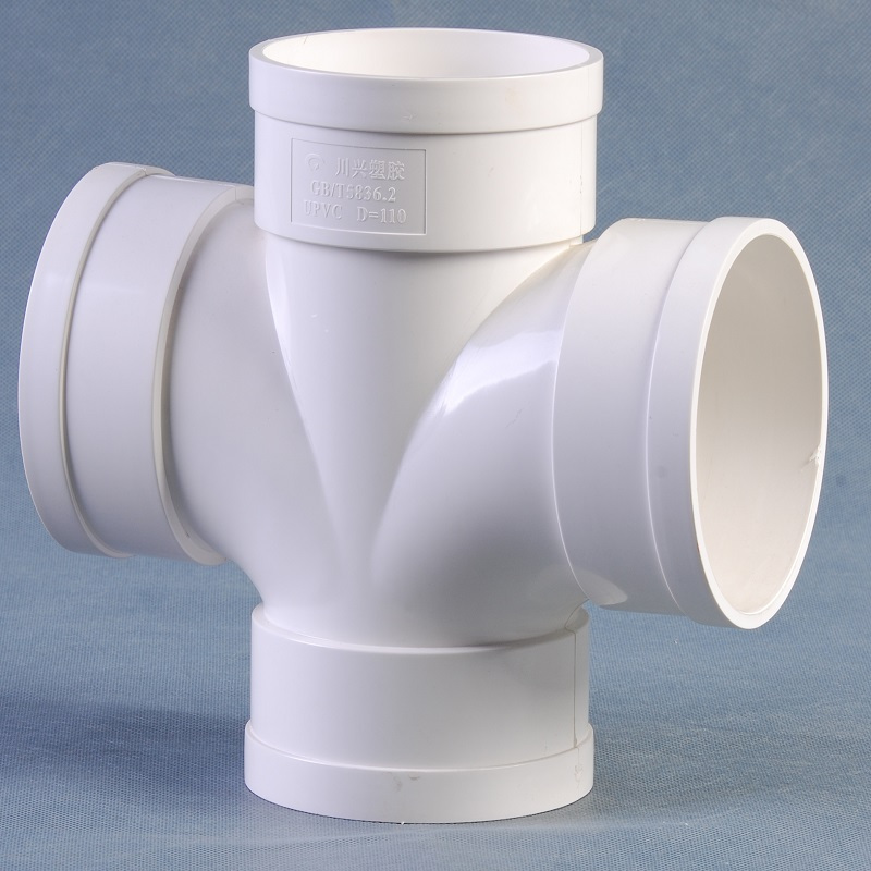 歧罗川兴pvcu排水平面顺水四通160单位个