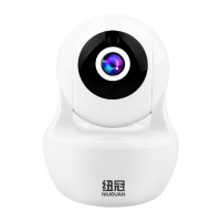 纽冠(NiuGuan)N1云版智能摄像头监控高清 1080p手机无线wifi夜视网络室外远程家用白色套装+8GB内存卡