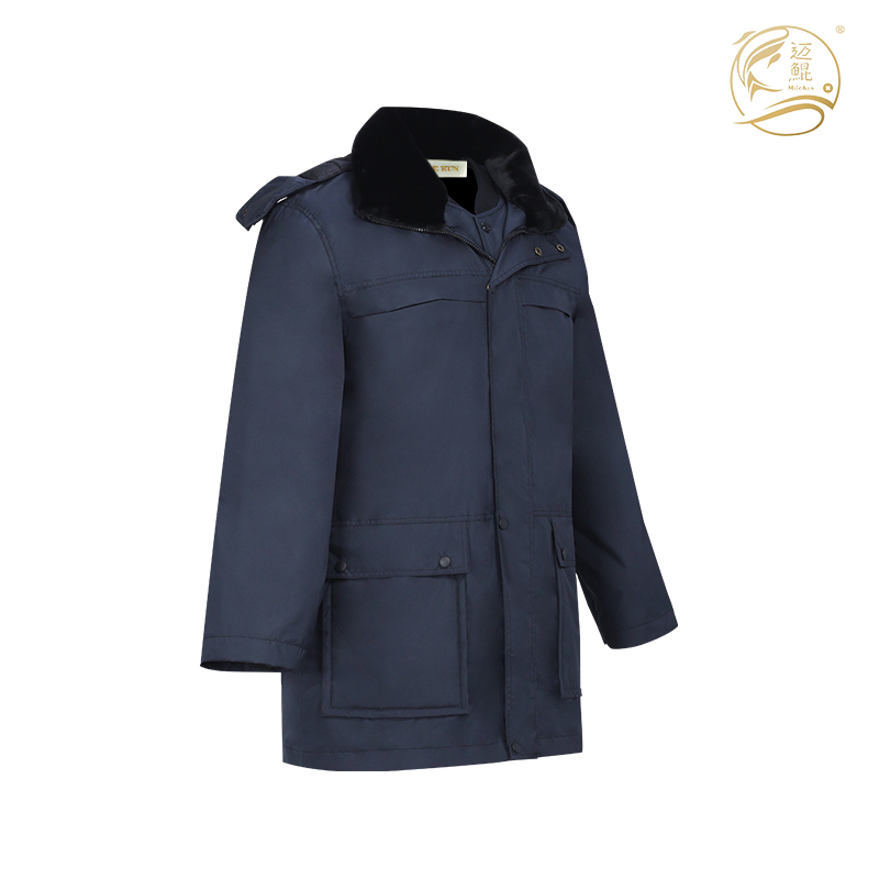 迈鲲 防寒保暖多功能棉大衣防泼水层带帽子高清大图