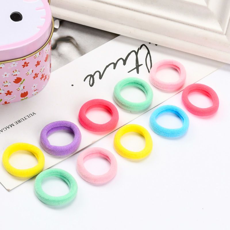 橡皮筋头绳儿童小女孩不伤发小号头饰发圈宝宝扎头发胶圈学生可爱