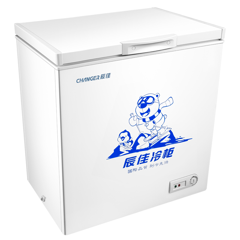 辰佳(Changer) BC/BD(W)-175 175升家用小冰柜商用节能顶开门卧式冷柜 冷藏冷冻 白色