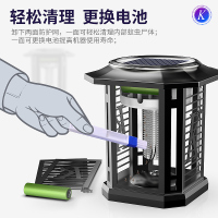 太阳能灭蚊灯户外庭院花园家用室外防水灭蚊子驱蚊神器防水TM02黑色手提款