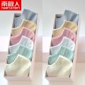 纯棉袜子女短袜夏季薄款女船袜浅口女袜韩版纯色低帮袜潮 南极人M-女士棉袜 12双装彩色