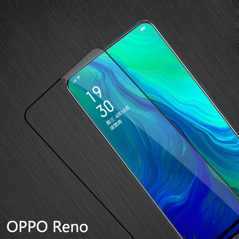 [买2送磨砂壳]轻万适用oppo reno2钢化膜全屏黑色高清透明防摔贴膜OPPO手机保护膜全玻璃高清大图