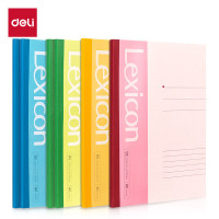 得力（deli）6本装办公软抄本无线装订本笔记本记事本B5/60张 7664
