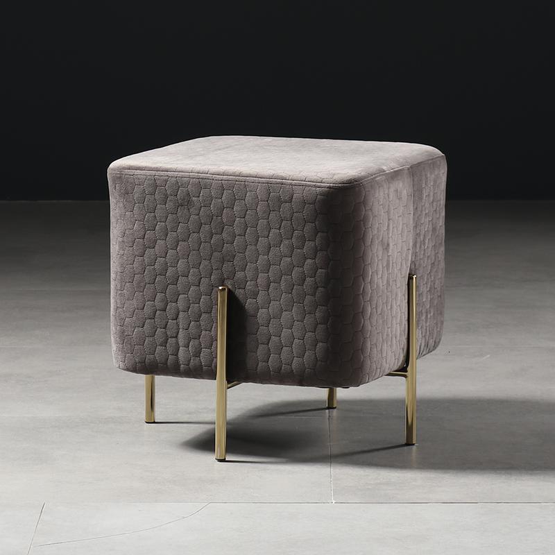 森美人北欧轻奢沙发凳客厅脚踏换鞋凳脚凳单个脚蹬绒布方塌衣帽间矮凳子