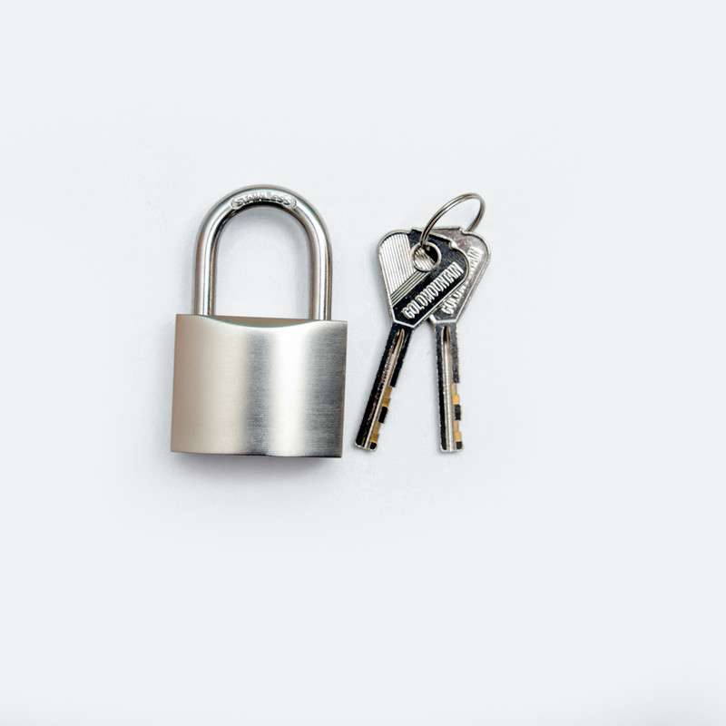 金岳 薄BR40MM 拉丝镍叶片锁高清大图