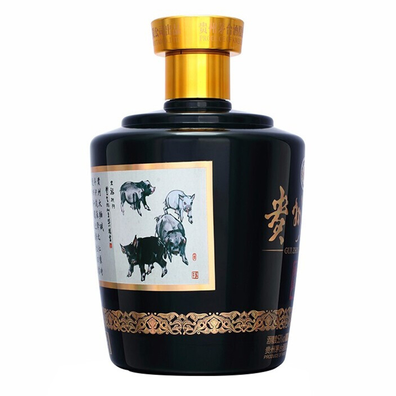 贵州茅台 贵州大曲 己亥猪年生肖酒 53度2.5L 酱香型白酒
