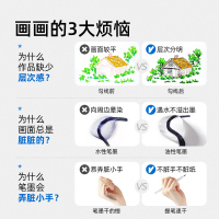 mideer弥鹿勾线笔美术专用小学生儿童黑色油性双头幼儿园马克笔描线笔防水速干不掉色描边记号笔