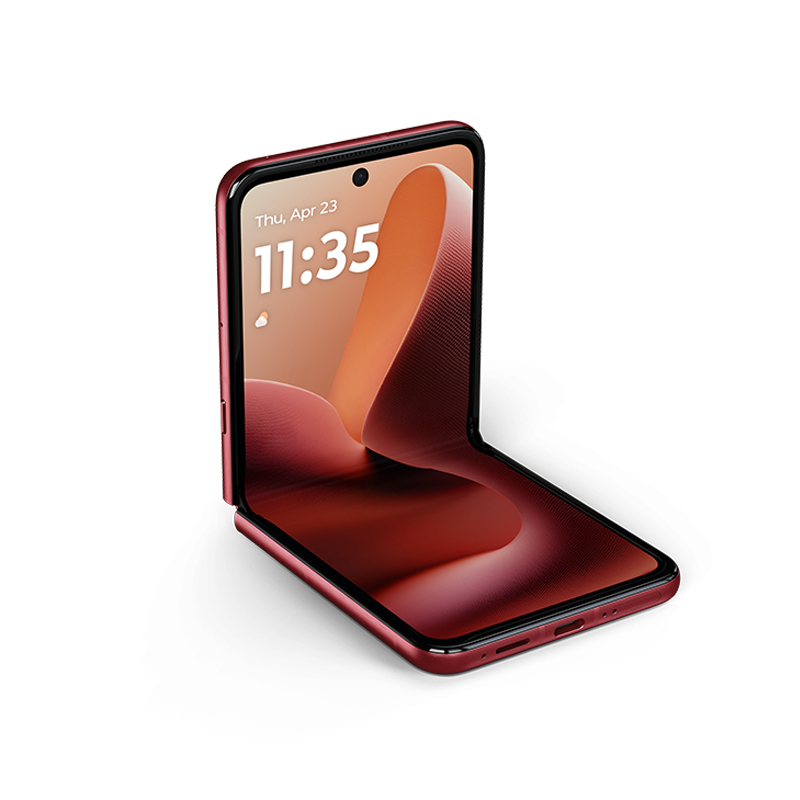 摩托罗拉 联想moto razr 60 Ultra AI元启版 4英寸大外屏 第六代折叠屏手机5000万超广角 湿手触控16GB+256GB 安可拉红高清大图