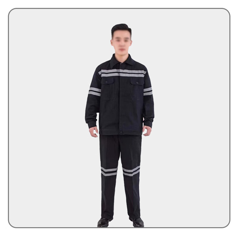 伪装师 矿工工作服套装纯棉煤矿井下劳保工作服带反光条防烫耐磨矿工服M码 M(165)高清大图