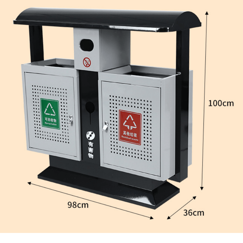 鑫木樽分类垃圾桶A款个高清大图