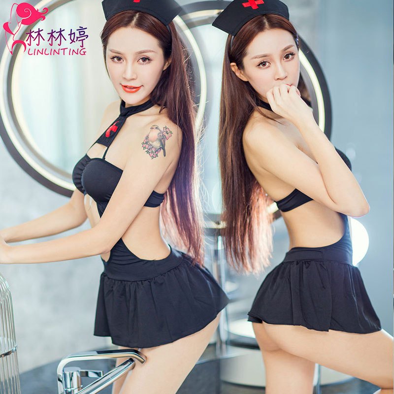 情趣内衣 幽香夜色 性感成码护士套装制服诱惑女连衣裙套装酒店护士装制服诱惑 职业OL空姐学生短裙 夜店情趣内衣套装衣服