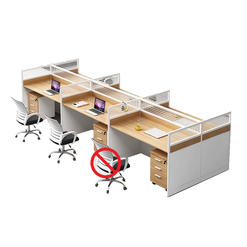 中豫鑫泽 ZYXZ5031817 屏风办公桌职员工位卡座 对坐六人位含柜