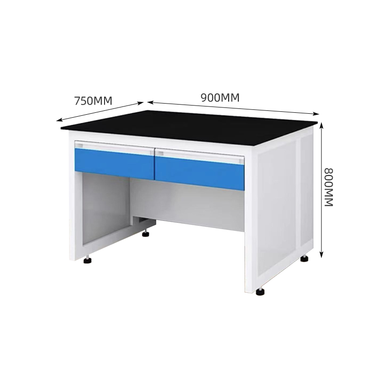 臻远 ZY-SYT-22 实验室 工作台化验室操作台化验桌 0.9米钢木二抽高清大图