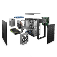 戴尔(DELL)T3640 设计 制图 VR内容创建 微塔式 图形 工作站处理器电脑主机I7-10700(8核2.9)8G/2TSATA/集显/460W
