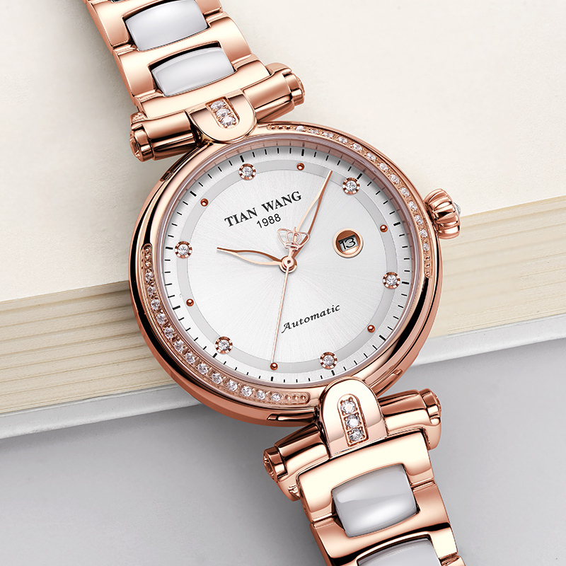 全国专柜就近发货天王表商场同款腕表尚shine系列机械表女表5988