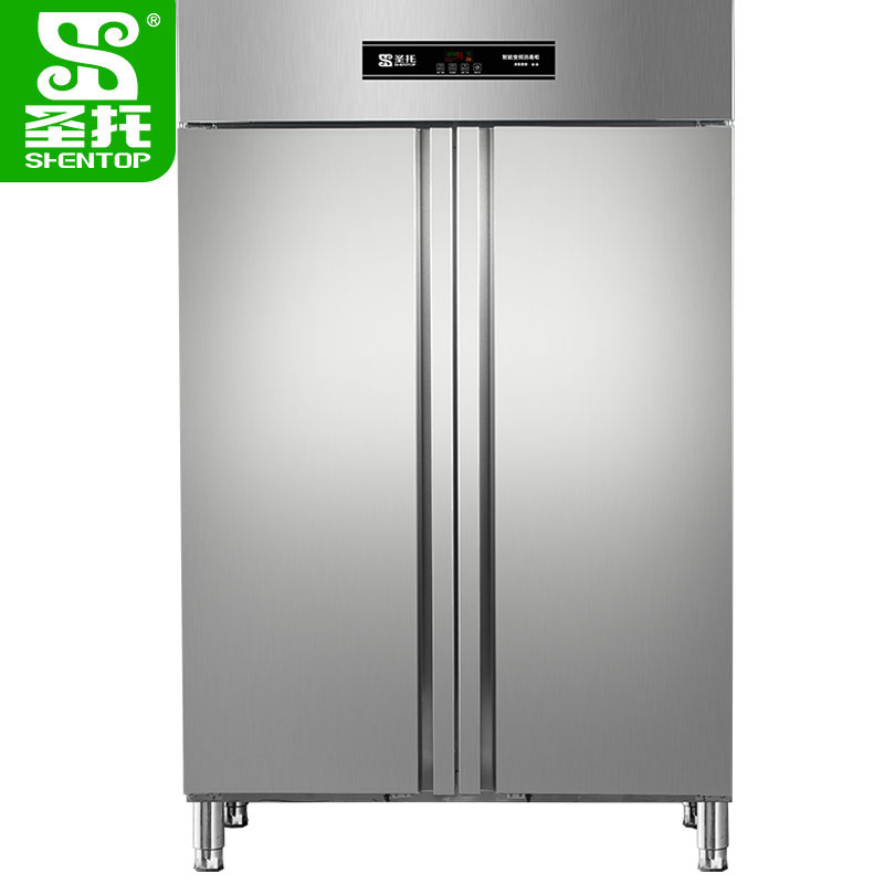 圣托(Shentop)1000L热风循环双门智能变频消毒柜(四层全卡盘) DAC07高清大图