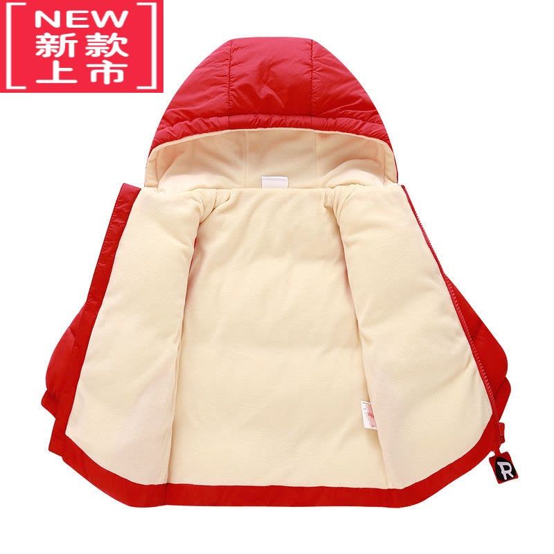 可莉允[加绒加厚]中小儿童羽绒棉服男女童棉衣袄0-6岁1婴幼儿宝宝外套图片