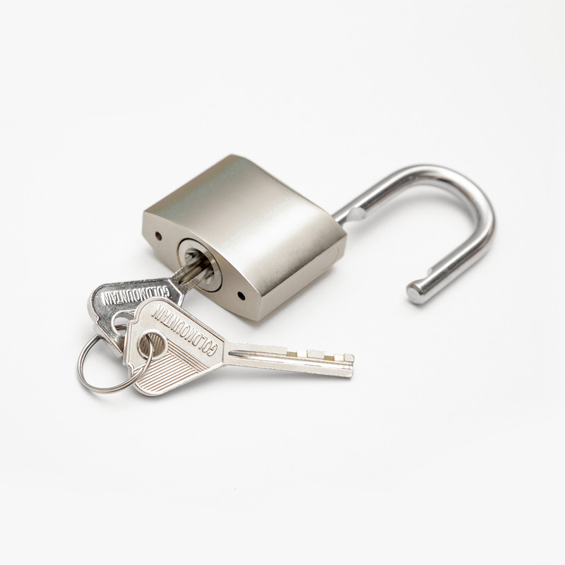 金岳 薄BR40MM 拉丝镍叶片锁高清大图