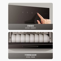 万和(Vanward) 100升二星级消毒柜 嵌入式高温消毒柜 家用碗筷餐具厨房消毒碗柜 ZTD100Q-D5