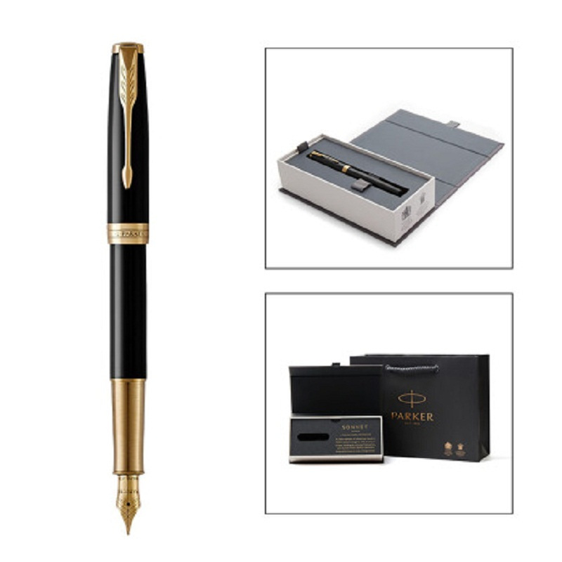 派克(PARKER) 2015卓尔纯黑丽雅金夹墨水笔 钢笔