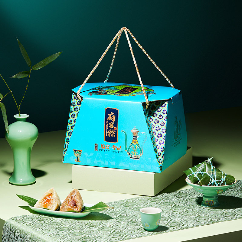 鲜品屋-1.125kg府宴•华品端午粽子鸭蛋礼盒臻味端午鲜品屋
