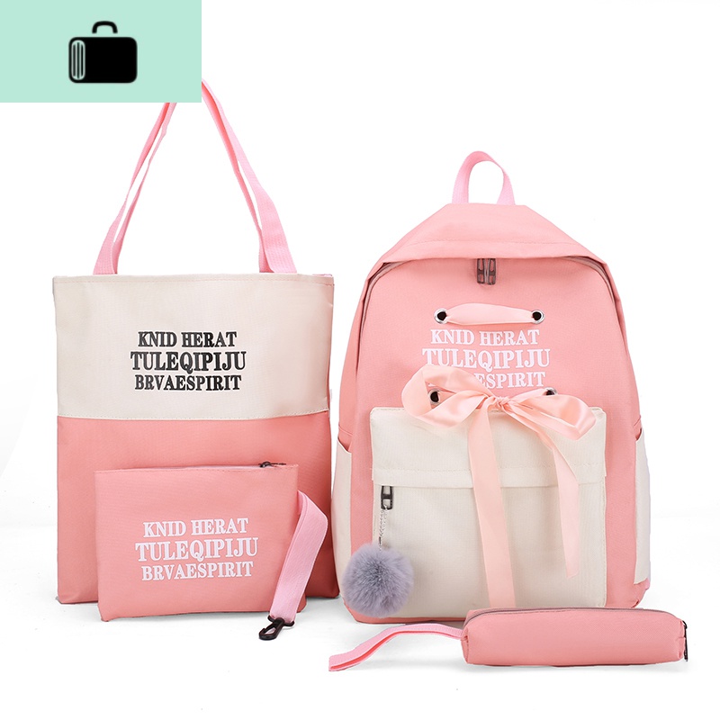 古着感少女书包女新款韩版小清新森系百搭双肩包初中高中学生背包NEW LAKE高清大图