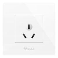 公牛(BULL) 开关插座 G07系列 16A大功率三孔空调插座 86型面板G07Z104 白色